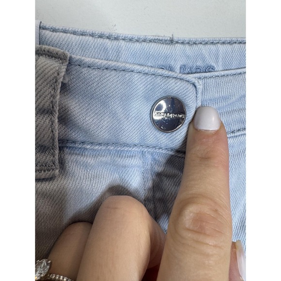 Jacadi Jeans Kids 12 Blue Flare Stretch Denim Zip Fly Light Wash Casual - Picture 6 of 9